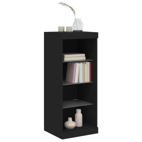 Senkki LED-valoilla musta 41x37x100 cm
