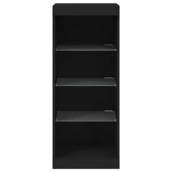 Senkki LED-valoilla musta 41x37x100 cm