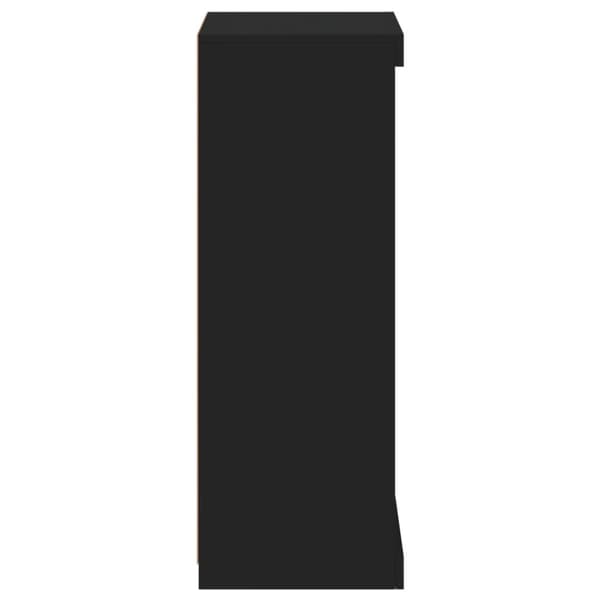 Senkki LED-valoilla musta 41x37x100 cm