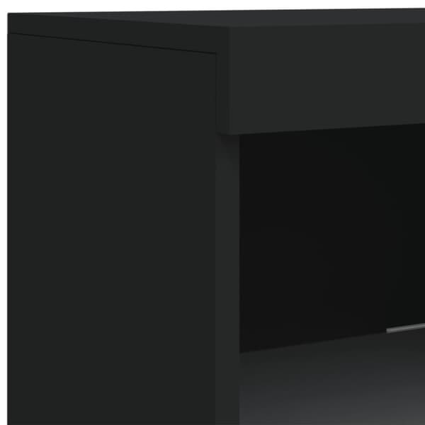 Senkki LED-valoilla musta 41x37x100 cm