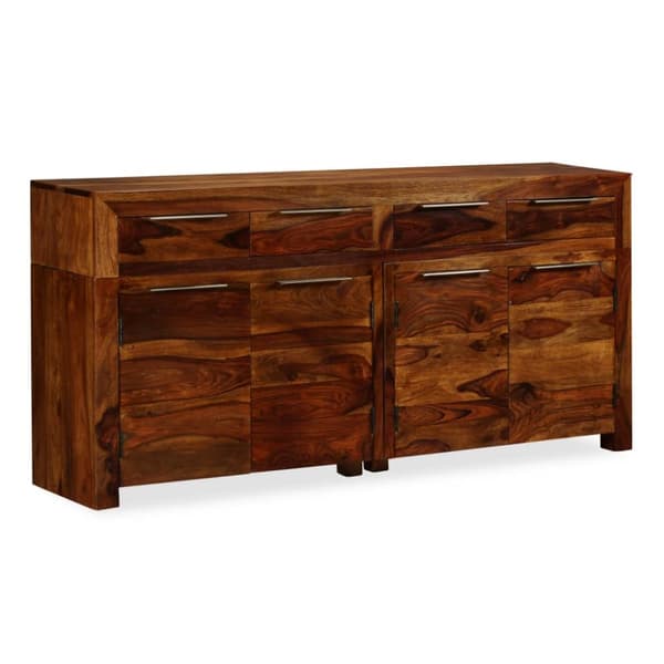 skænk massivt sheeshamtræ 160 x 35 x 75 cm
