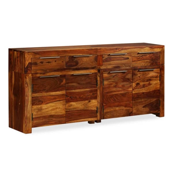skænk massivt sheeshamtræ 160 x 35 x 75 cm