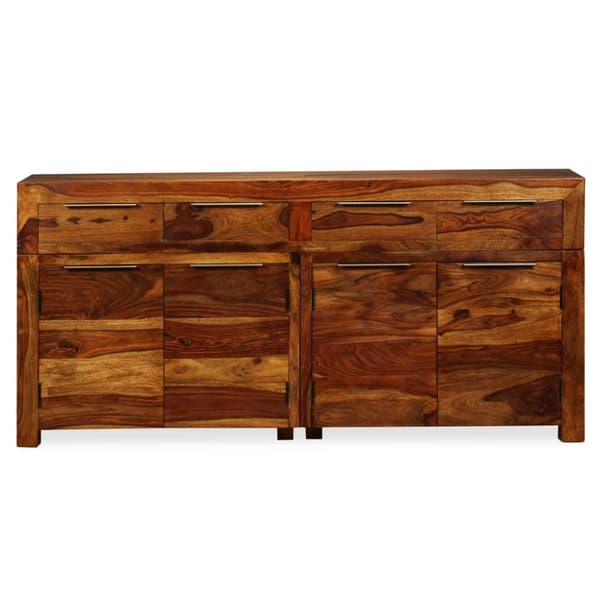 skænk massivt sheeshamtræ 160 x 35 x 75 cm