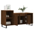 Miniatyrbillede 4 af 10: tv-bord 100x35x55 cm konstrueret træ brun egetræsfarve
