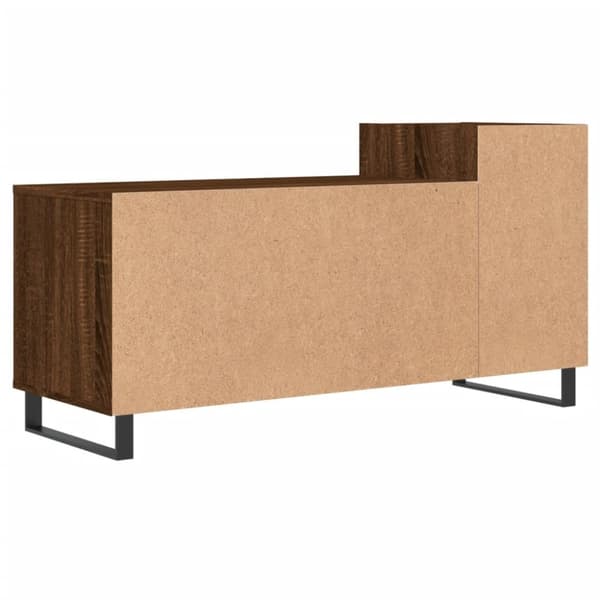 tv-bord 100x35x55 cm konstrueret træ brun egetræsfarve