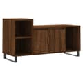 Miniatyrbillede 2 af 10: tv-bord 100x35x55 cm konstrueret træ brun egetræsfarve