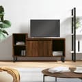 Miniatyrbillede 1 af 10: tv-bord 100x35x55 cm konstrueret træ brun egetræsfarve