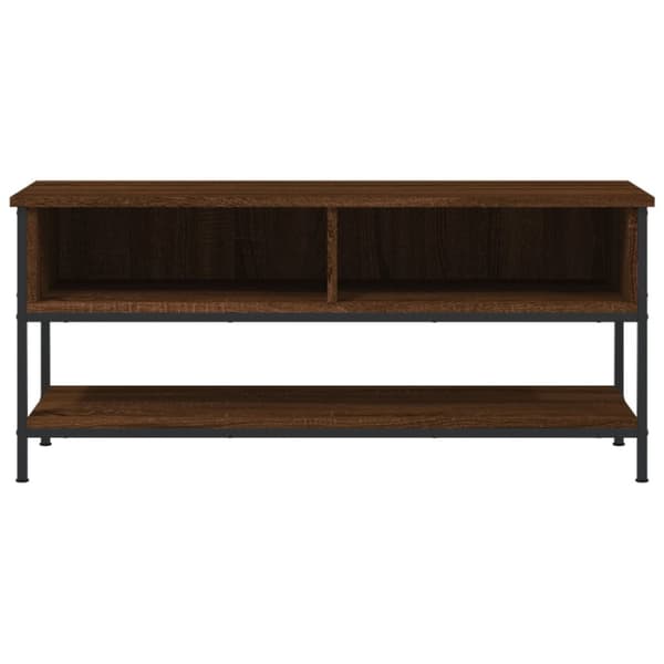 TV-taso ruskea tammi 100x35x45 cm tekninen puu