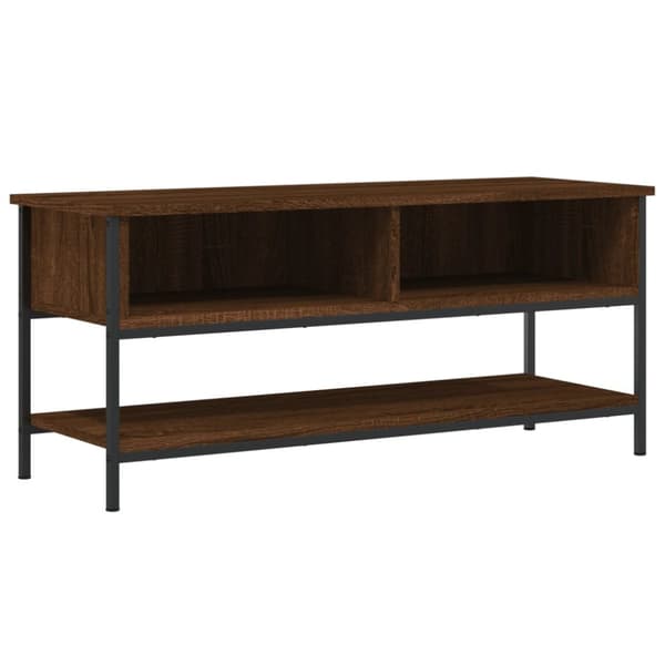 TV-taso ruskea tammi 100x35x45 cm tekninen puu