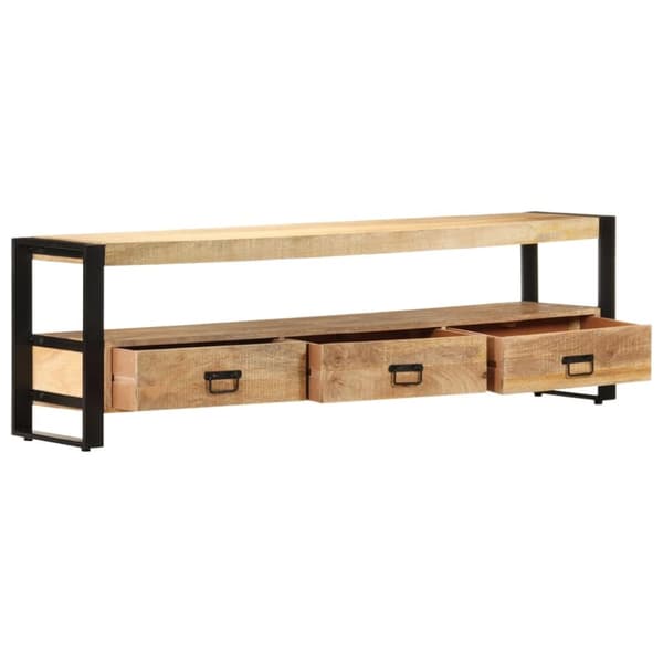 TV-bänk 150x30x45 cm massivt mangoträ