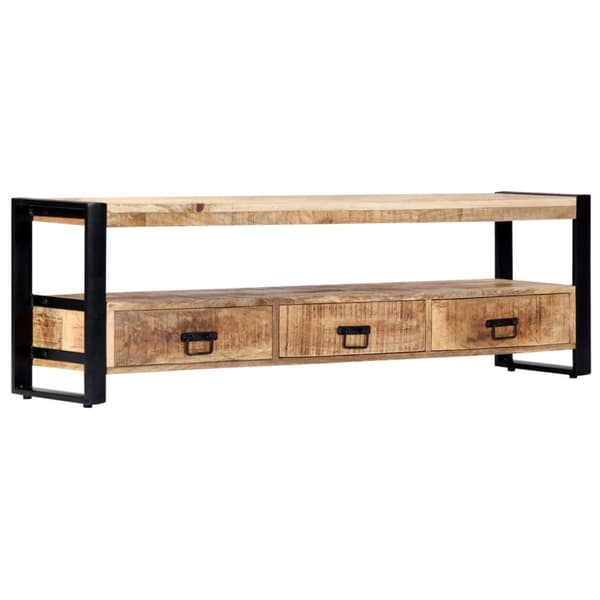TV-bänk 150x30x45 cm massivt mangoträ