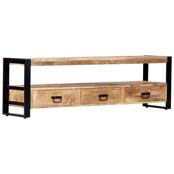 TV-bänk 150x30x45 cm massivt mangoträ