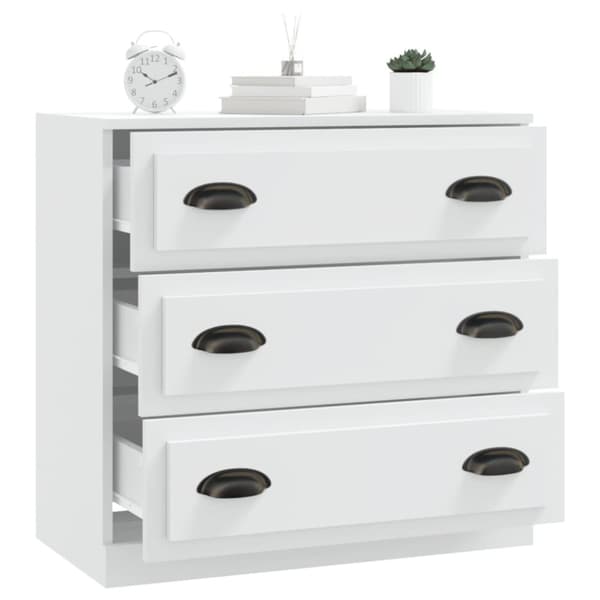 skænk 70x35,5x67,5 cm konstrueret træ hvid
