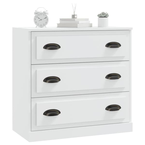 skænk 70x35,5x67,5 cm konstrueret træ hvid