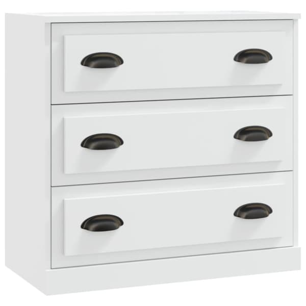 skænk 70x35,5x67,5 cm konstrueret træ hvid