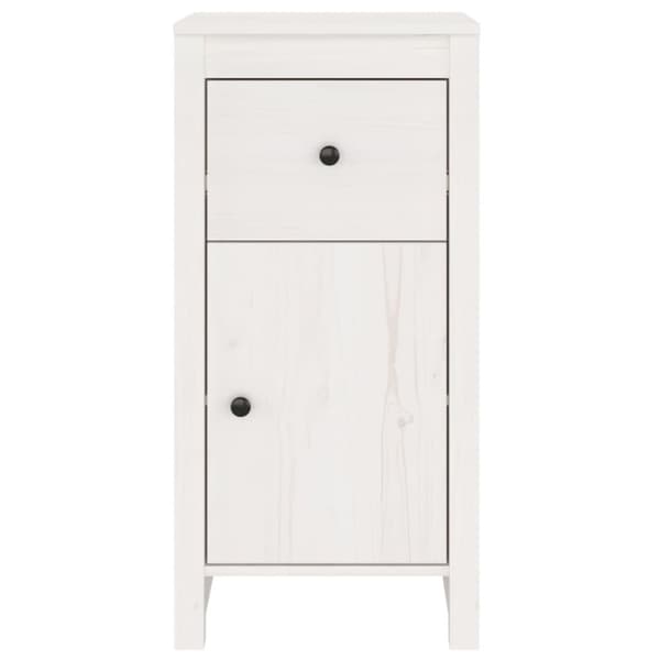 skænke 2 stk. 40x35x80 cm massivt fyrretræ hvid