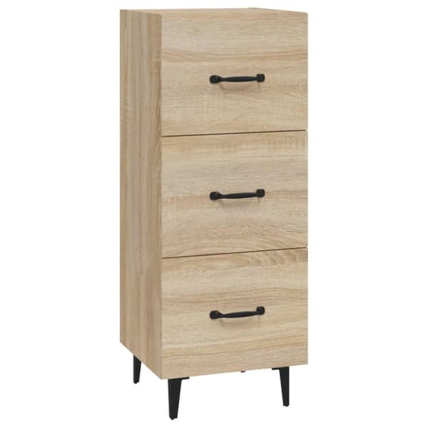 skænk 34,5x34x90 cm konstrueret træ sonoma-eg