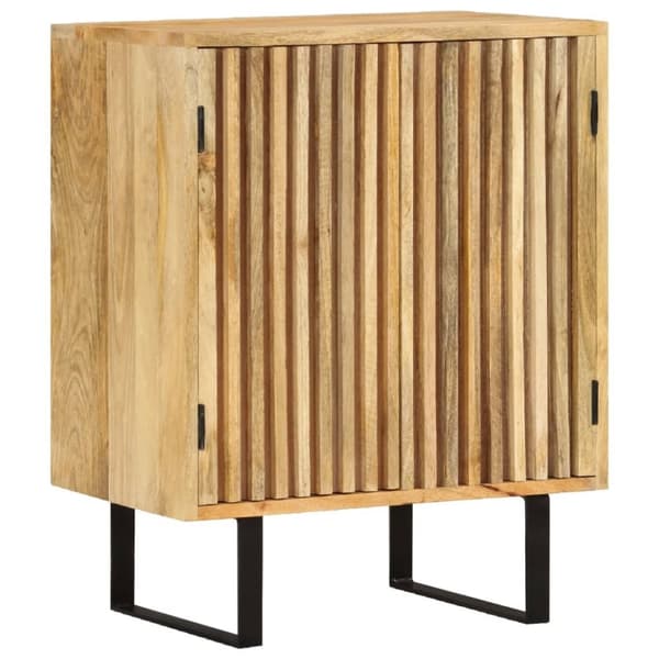 skænk med 2 låger 55x35x70 cm massivt mangotræ