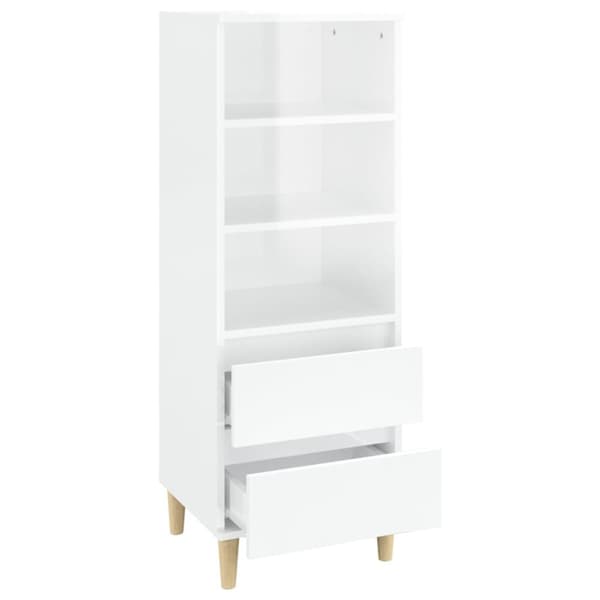 højskab 40x36x110 cm konstrueret træ hvid
