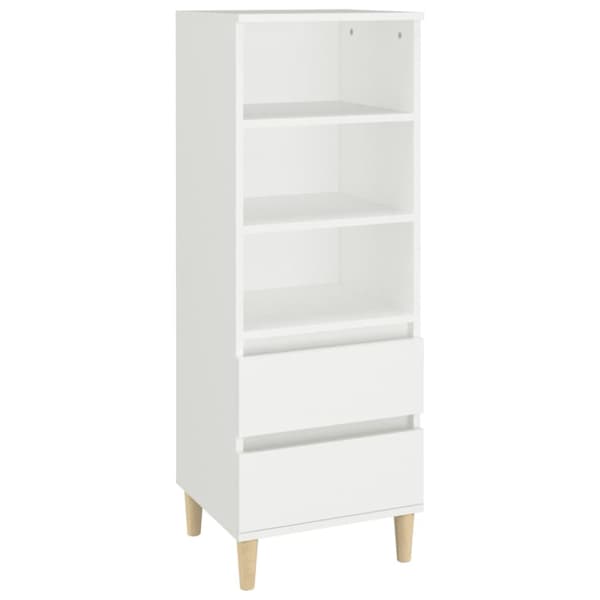 højskab 40x36x110 cm konstrueret træ hvid