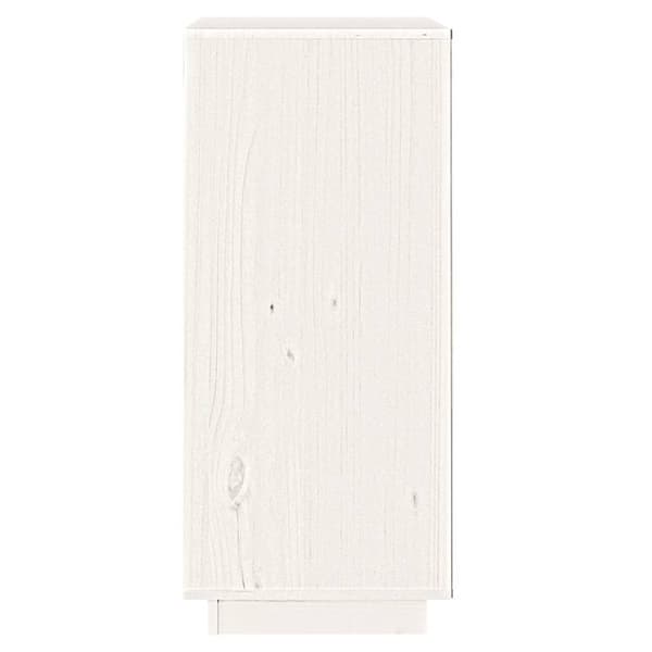 skænk 38x35x80 cm massivt fyrretræ hvid