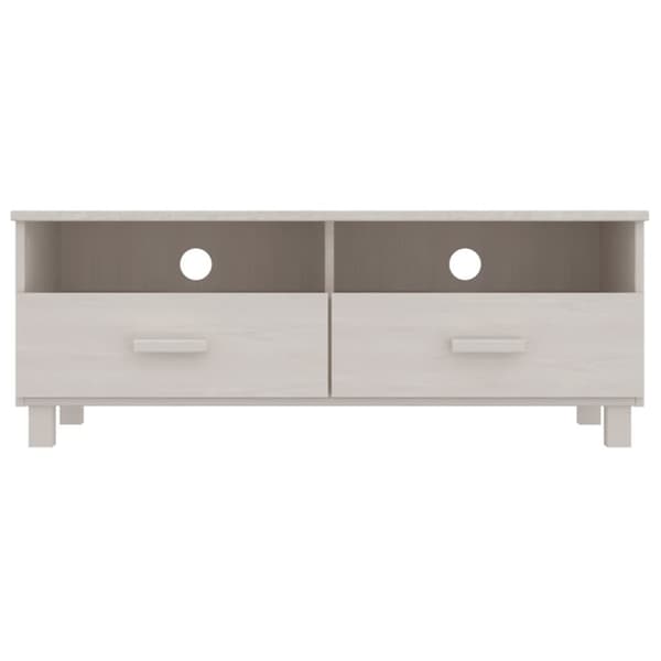tv-skab HAMAR 106x40x40 cm massivt fyrretræ hvid