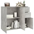 Pikkukuva 4 / 10: Senkki betoninharmaa 91x29,5x75 cm tekninen puu