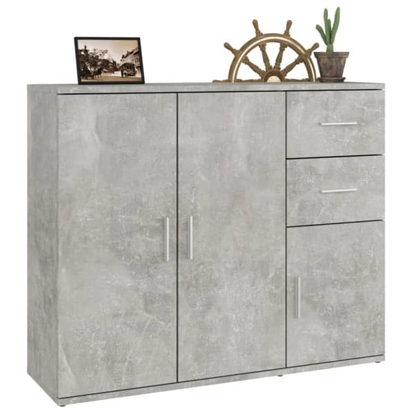 Senkki betoninharmaa 91x29,5x75 cm tekninen puu