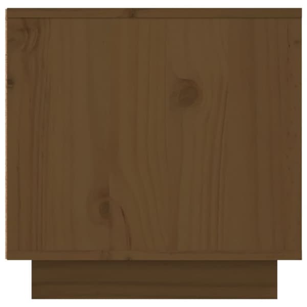 tv-bord 156x40x40 cm massivt fyrretræ gyldenbrun