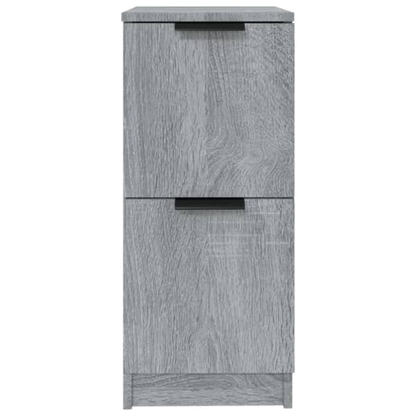 Senkit 2 kpl harmaa Sonoma 30x30x70 cm tekninen puu