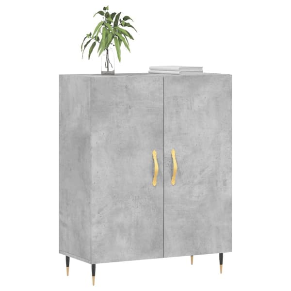 skænk 69,5x34x90 cm konstrueret træ betongrå
