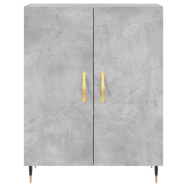 skænk 69,5x34x90 cm konstrueret træ betongrå