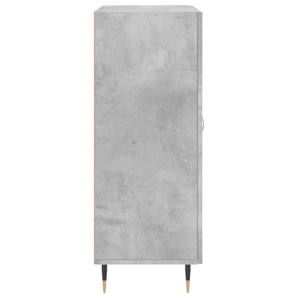 skænk 69,5x34x90 cm konstrueret træ betongrå