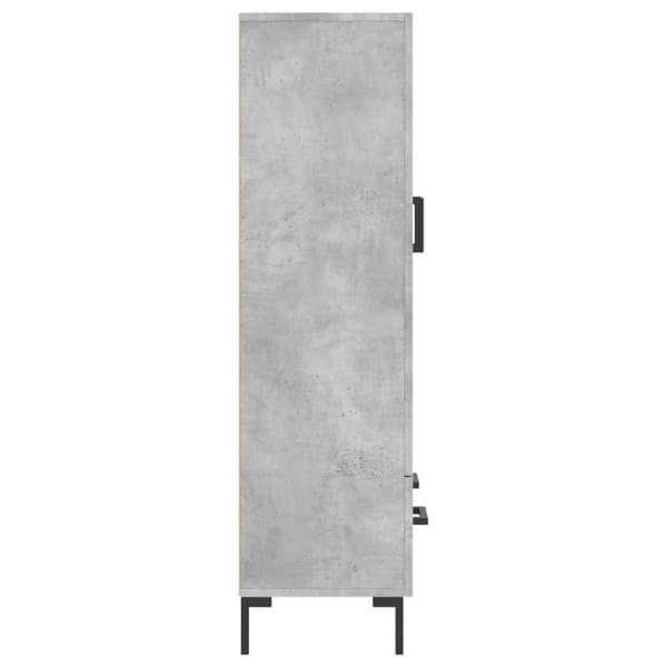 skab 69,5x31x115 cm konstrueret træ betongrå