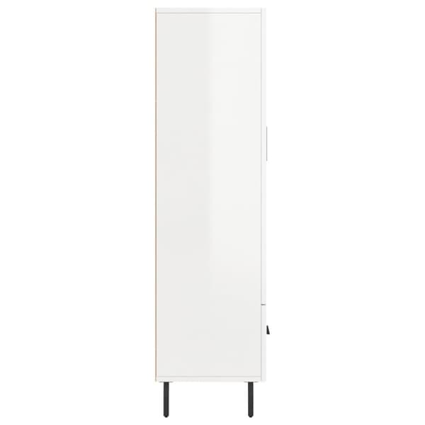 skab 69,5x31x115 cm konstrueret træ hvid højglans