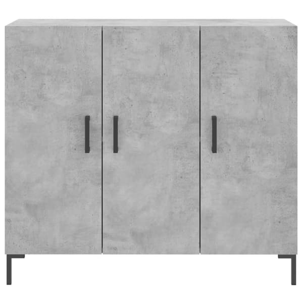 skab 90x34x80 cm konstrueret træ betongrå