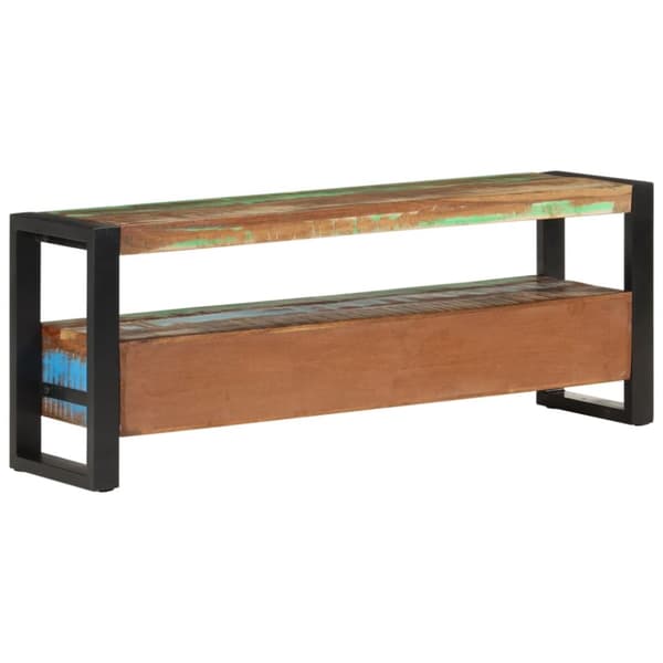 Tv-bänk 120x30x45 cm massivt återvunnet trä