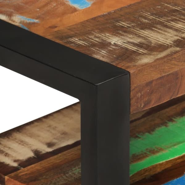 Tv-bänk 120x30x45 cm massivt återvunnet trä
