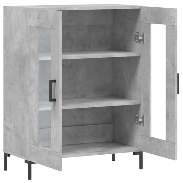 Senkki betoninharmaa 69,5x34x90 cm tekninen puu