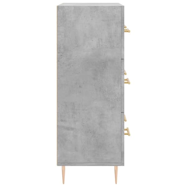skænk 69,5x34x90 cm konstrueret træ betongrå