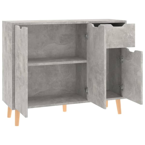 Skänk betonggrå 90x30x72 cm konstruerat trä