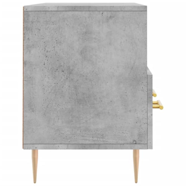 Tv-bänk betonggrå 102x36x50 cm konstruerat trä