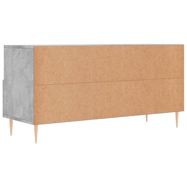 Tv-bänk betonggrå 102x36x50 cm konstruerat trä