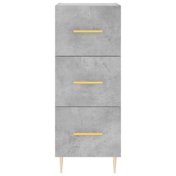 skænk 34,5x34x90 cm konstrueret træ betongrå