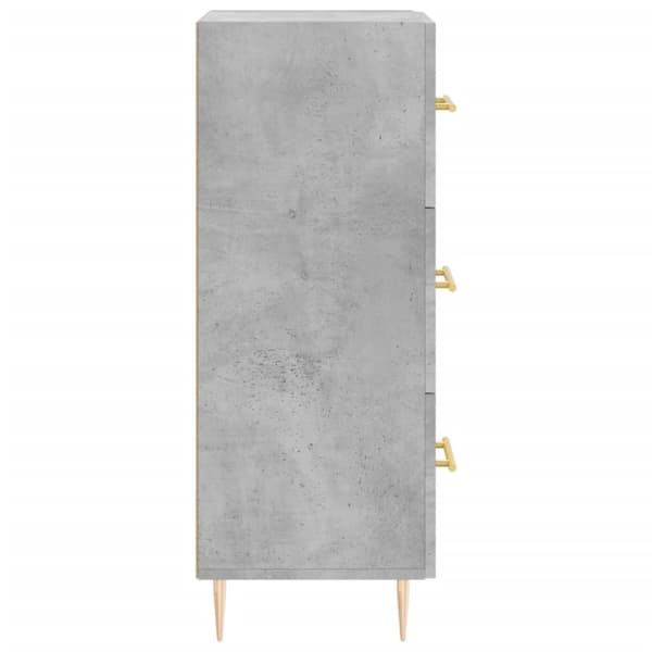 skænk 34,5x34x90 cm konstrueret træ betongrå
