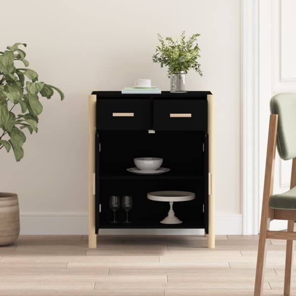 skænk 62x38x75 cm konstrueret træ sort
