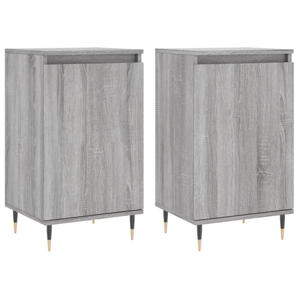 Senkit 2 kpl harmaa Sonoma 40x35x70 cm tekninen puu