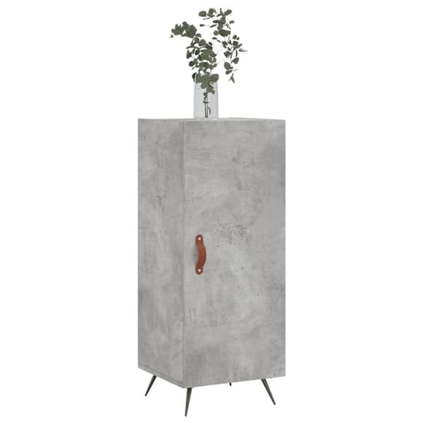 skænk 34,5x34x90 cm konstrueret træ betongrå