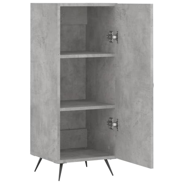 skænk 34,5x34x90 cm konstrueret træ betongrå