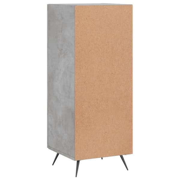 skænk 34,5x34x90 cm konstrueret træ betongrå